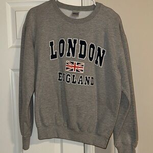 Gray London England Crewneck